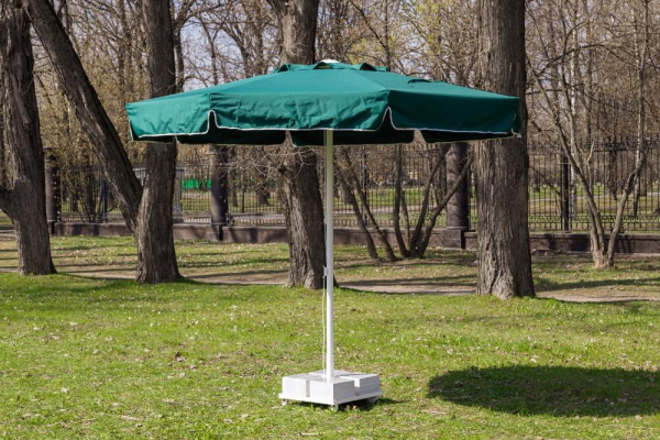 Зонт MISTRAL 300 круглый с воланом (база в комплекте) зеленый